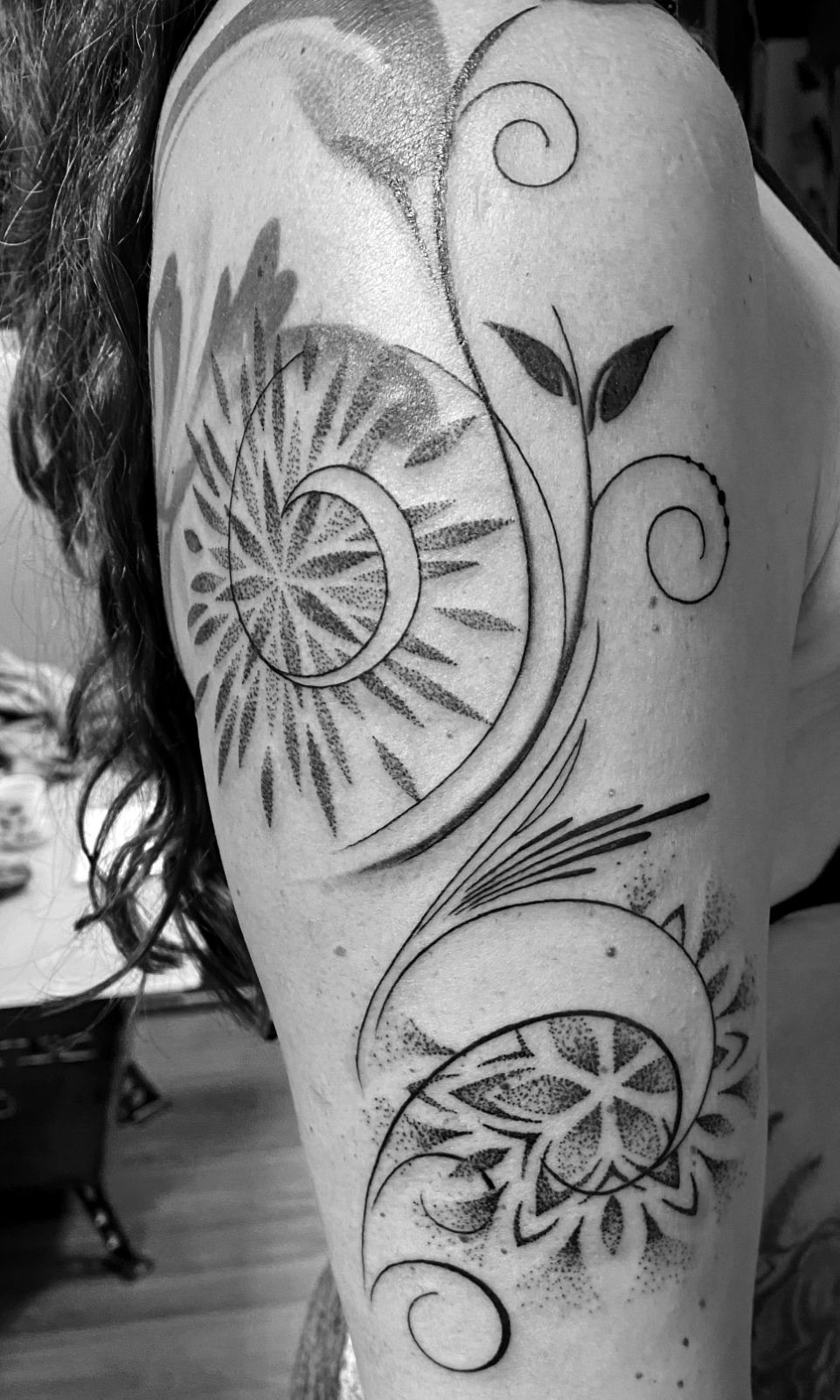 Skorpion-Tattoo in Fineline